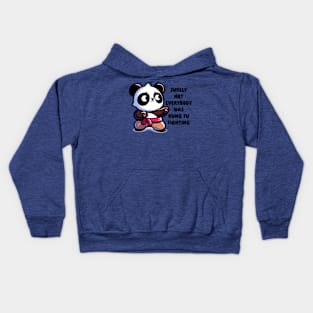 Kawaii Panda Surely Not Everybody was Kung Fu Fighting Kids Hoodie